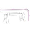 vidaXL Παγκάκι 100x28x43 εκ. από Μείγμα Ανακυκλωμένων Ξύλων/Μασίφ teak