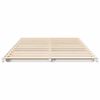 vidaXL Κρεβάτι δαπέδου Λευκό 135 x 190 cm Μασίφ ξύλο πεύκου