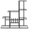 vidaXL Ανθοστήλη Μαύρη 94,5 x 25 x 88 εκ. Μεταλλική
