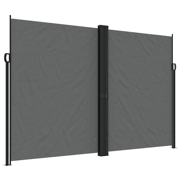 vidaXL Σκίαστρο Πλαϊνό Συρόμενο Ανθρακί 220 x 600 εκ.