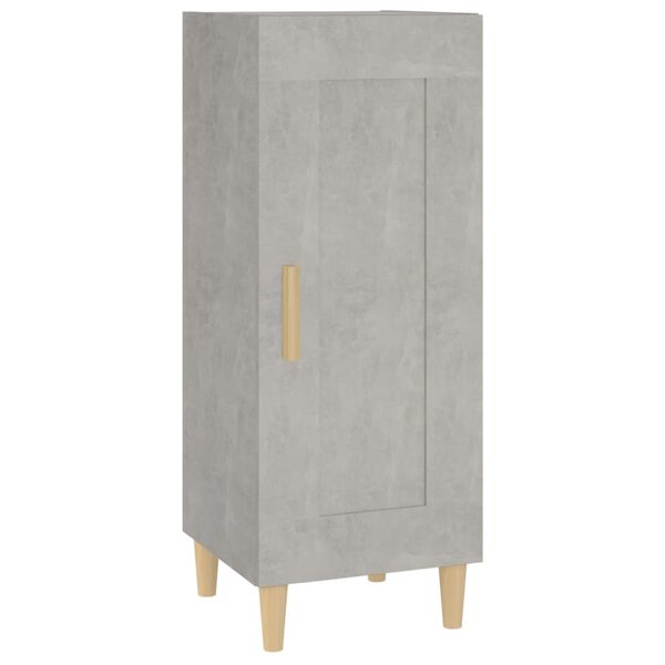 vidaXL Ντουλάπι Γκρι Σκυροδέματος 34,5x34x90 εκ. Επεξεργασμένο Ξύλο