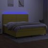 vidaXL &Kappa;&rho;&epsilon;&beta;ά&tau;&iota; Boxspring &mu;&epsilon; &Sigma;&tau;&rho;ώ&mu;&alpha; & LED &Pi;&rho;ά&sigma;&iota;&nu;&omicron; 200x200 &epsilon;&kappa; &Upsilon;&phi;&alpha;&sigma;&mu;ά&tau;&iota;&nu;&omicron;