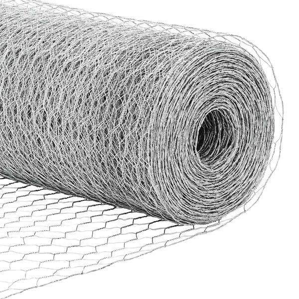 Φράκτης vidaXL Hexagon 0,6x50 μ Γαλβανισμένος Ατσάλι