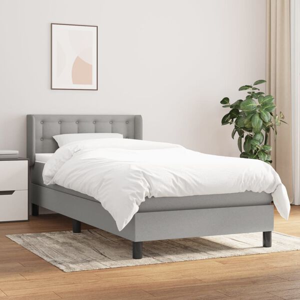 vidaXL &Kappa;&rho;&epsilon;&beta;ά&tau;&iota; Boxspring &mu;&epsilon; &Sigma;&tau;&rho;ώ&mu;&alpha; &Alpha;&nu;&omicron;&iota;&chi;&tau;ό &Gamma;&kappa;&rho;&iota; 100x200 &epsilon;&kappa;. &Upsilon;&phi;&alpha;&sigma;&mu;ά&tau;&iota;&nu;&omicron;
