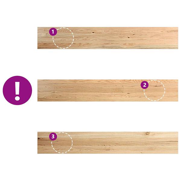 vidaXL Περβάζια παραθύρων 2 τεμ. 160x30x2 εκ. Ακατέργαστο Μασίφ Δρυός