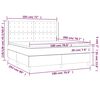 vidaXL &Kappa;&rho;&epsilon;&beta;ά&tau;&iota; Boxspring &mu;&epsilon; &Sigma;&tau;&rho;ώ&mu;&alpha; &Mu;&alpha;ύ&rho;&omicron; 180x200 &epsilon;&kappa;. &Upsilon;&phi;&alpha;&sigma;&mu;ά&tau;&iota;&nu;&omicron;