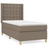 vidaXL &Kappa;&rho;&epsilon;&beta;ά&tau;&iota; Boxspring &mu;&epsilon; &Sigma;&tau;&rho;ώ&mu;&alpha; Taupe 80x200 &epsilon;&kappa;. &Upsilon;&phi;&alpha;&sigma;&mu;ά&tau;&iota;&nu;&omicron;