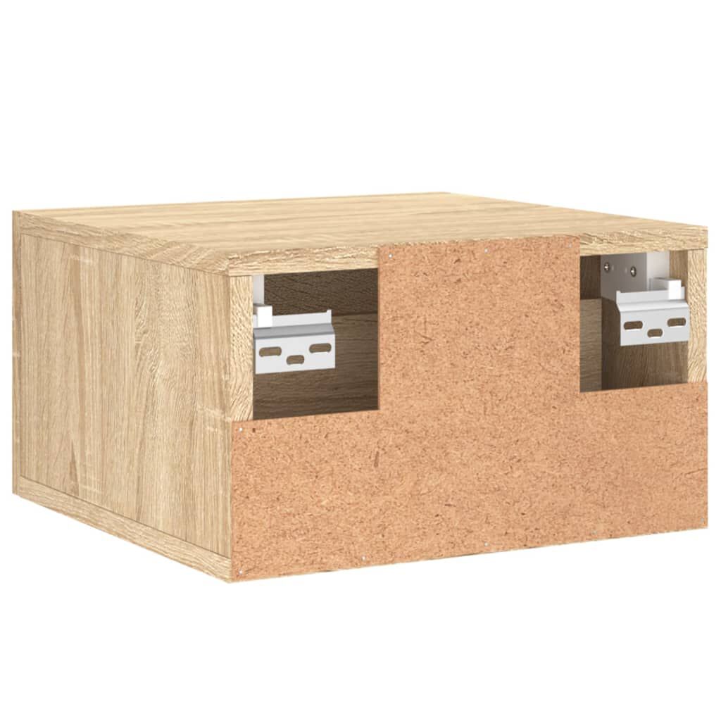 vidaXL Κομοδίνα Επιτοίχια Sonoma Δρυς 35 x 35 x 20 εκ.