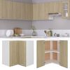 vidaXL Κρεμαστό Γωνιακό Ντουλάπι "Lyon" Χρώμα Sonoma Δρυς 57x57x60 εκ. από Τεχνητό Ξύλο