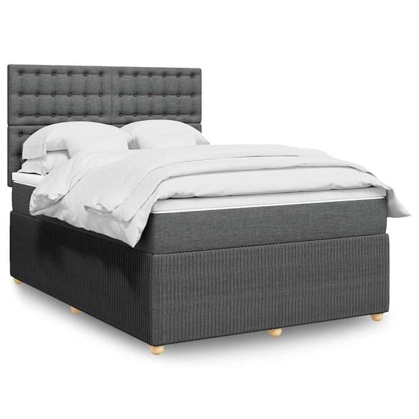 vidaXL &Kappa;&rho;&epsilon;&beta;ά&tau;&iota; Boxspring &mu;&epsilon; &Sigma;&tau;&rho;ώ&mu;&alpha; &Sigma;&kappa;&omicron;ύ&rho;&omicron; &Gamma;&kappa;&rho;&iota; 160x200 &epsilon;&kappa; &Upsilon;&phi;&alpha;&sigma;&mu;ά&tau;&iota;&nu;&omicron;