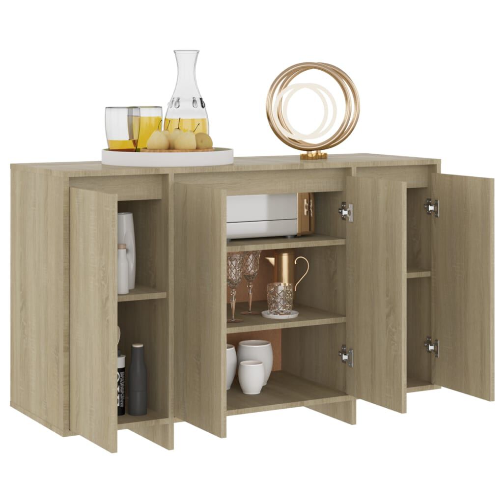 vidaXL Βοηθητικό Ντουλάπι Sonoma Δρυς 120x41x75εκ Επεξεργασμένο Ξύλο