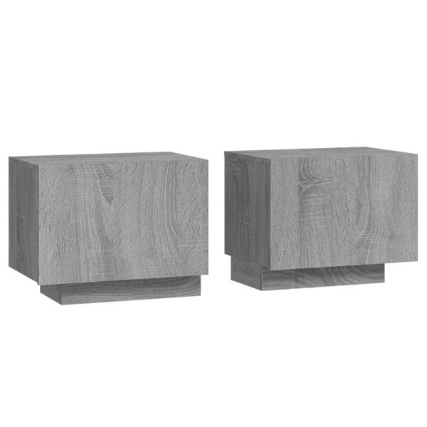 vidaXL Κομοδίνο Γκρι Sonoma 100x35x40 εκ. από Επεξεργασμένο Ξύλο