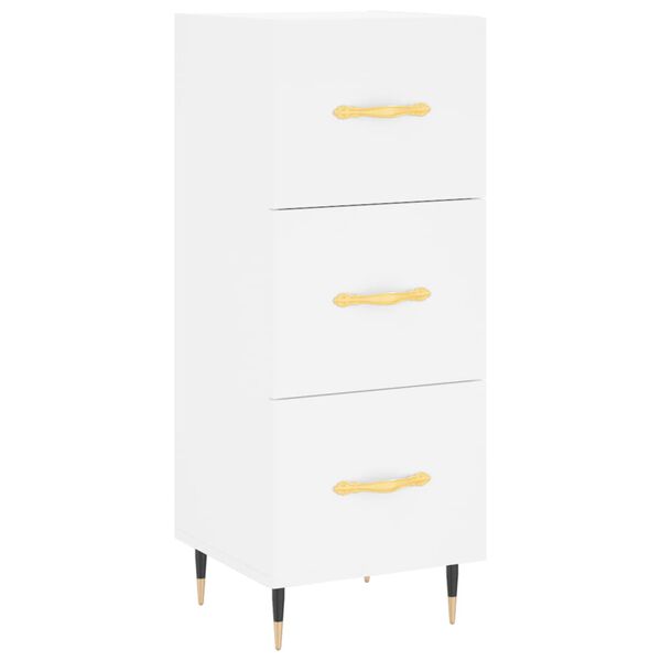vidaXL Ντουλάπι Λευκό 34,5 x 34 x 180 εκ. από Επεξεργασμένο Ξύλο