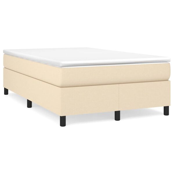 vidaXL &Kappa;&rho;&epsilon;&beta;ά&tau;&iota; Boxspring &mu;&epsilon; &Sigma;&tau;&rho;ώ&mu;&alpha; &Kappa;&rho;&epsilon;&mu; 120x200 &epsilon;&kappa;. &Upsilon;&phi;&alpha;&sigma;&mu;ά&tau;&iota;&nu;&omicron;