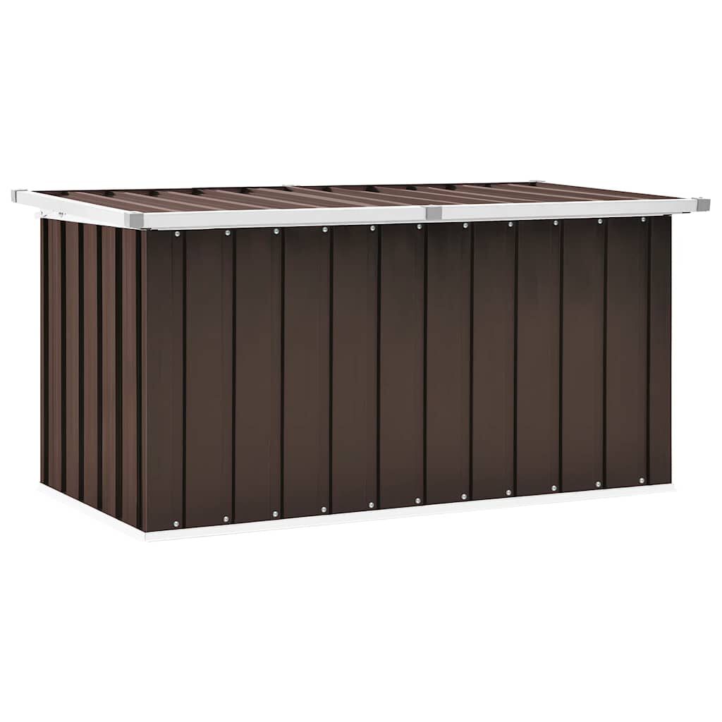 vidaXL Μπαούλο Αποθήκευσης Κήπου Καφέ 129 x 67 x 65 εκ.