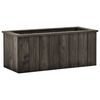 vidaXL Ζαρντινιέρα Υπερυψωμένη Σκ. Γκρι 74x32x30 εκ. Μασίφ Ξύλο Πεύκου