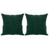 vidaXL Μαξιλάρια Διακοσμητικά 2 τεμ. Σκούρο Πράσινο 40x40εκ. Βελούδινα
