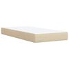 vidaXL &Kappa;&rho;&epsilon;&beta;ά&tau;&iota; Boxspring &mu;&epsilon; &Sigma;&tau;&rho;ώ&mu;&alpha; &Kappa;&rho;&epsilon;&mu; 90x200 &epsilon;&kappa;.&Upsilon;&phi;&alpha;&sigma;&mu;ά&tau;&iota;&nu;&omicron;
