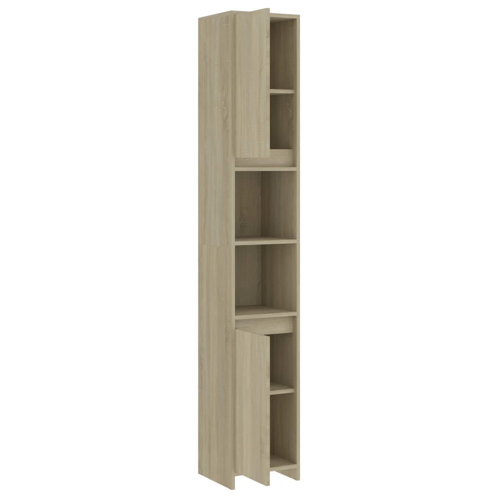 vidaXL Στήλη Μπάνιου Γκρι του Σκυροδέματος 30x30x183,5 εκ. Επεξ. Ξύλο