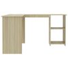 vidaXL Γραφείο Γωνιακό Sonoma Δρυς 120 x 140 x 75 εκ. από Επεξ. Ξύλο