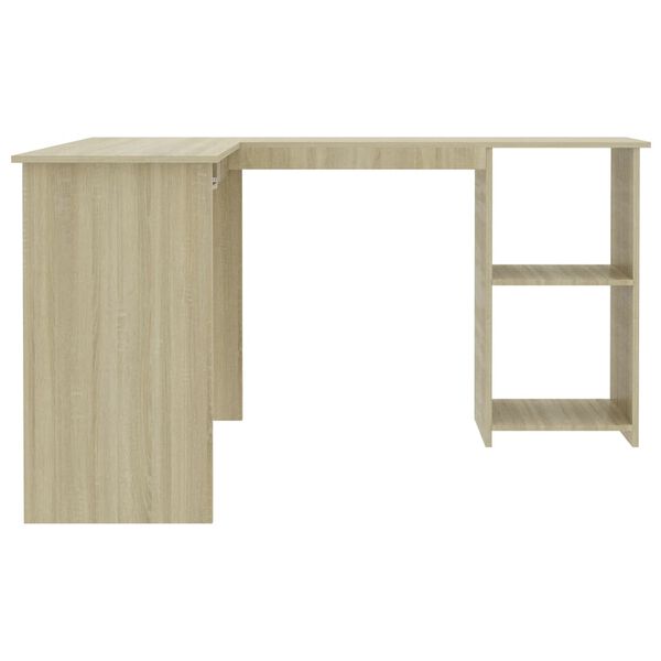 vidaXL Γραφείο Γωνιακό Sonoma Δρυς 120 x 140 x 75 εκ. από Επεξ. Ξύλο