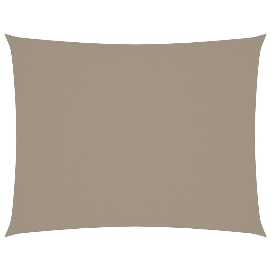 vidaXL Πανί Σκίασης Ορθογώνιο Taupe 5 x 7 μ. από Ύφασμα Oxford
