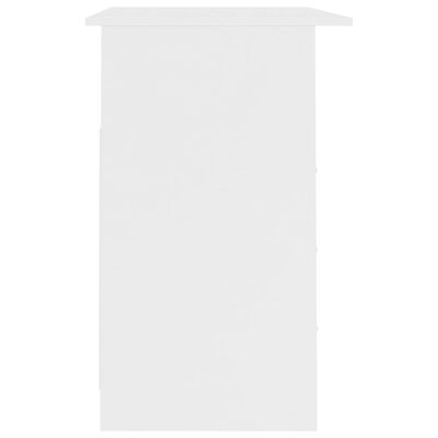 vidaXL Γραφείο με Συρτάρια Λευκό 110 x 50 x 76 εκ. από Μοριοσανίδα