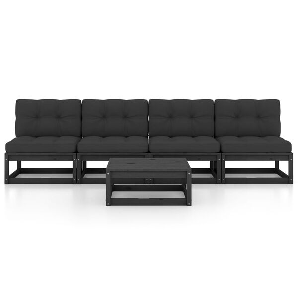 vidaXL &Sigma;&alpha;&lambda;ό&nu;&iota; &Kappa;ή&pi;&omicron;&upsilon; &Sigma;&epsilon;&tau; 5 &Tau;&epsilon;&mu;&alpha;&chi;ί&omega;&nu; &alpha;&pi;ό &Mu;&alpha;&sigma;ί&phi; &Xi;ύ&lambda;&omicron; &Pi;&epsilon;ύ&kappa;&omicron;&upsilon; &mu;&epsilon; &Mu;&alpha;&xi;&iota;&lambda;ά&rho;&iota;&alpha;