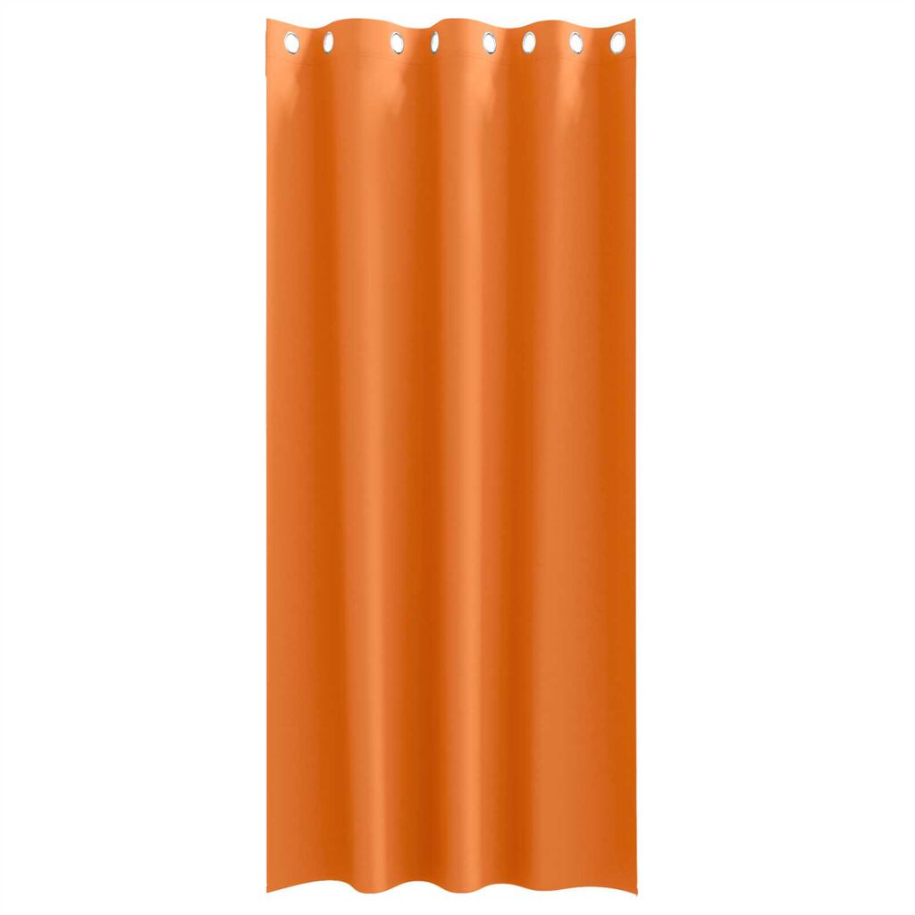 vidaXL Κουρτίνες 2 pcs Φωτεινό Πορτοκάλι 225 x 140 εκ. Πολυεστέρας