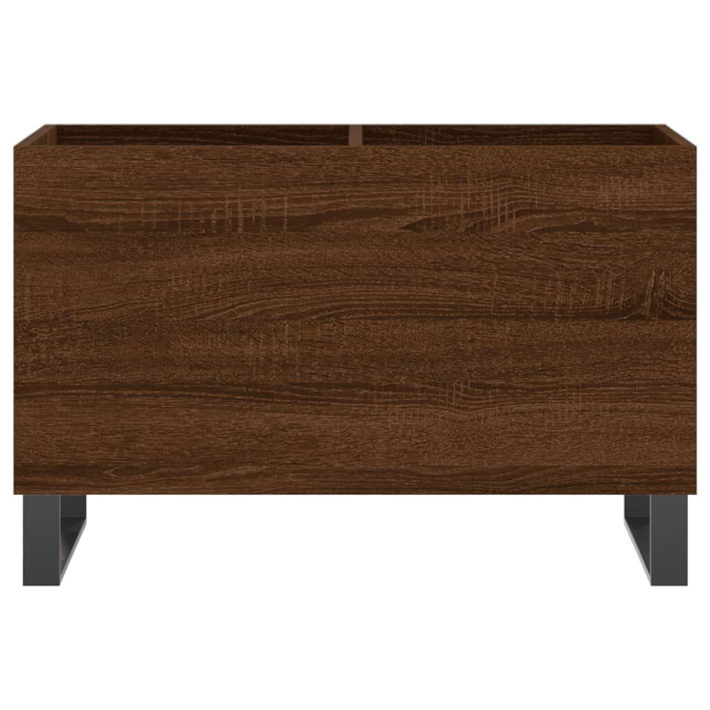 vidaXL Δισκοθήκη Καφέ Δρυς 74,5 x 38 x 48 εκ. από Επεξεργασμένο Ξύλο
