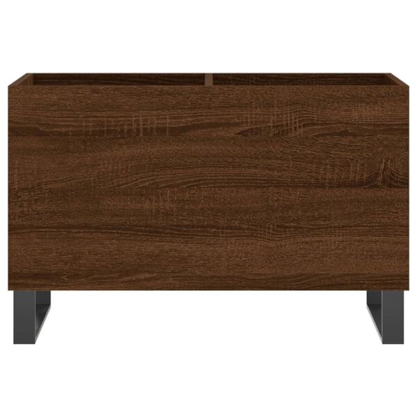 vidaXL Δισκοθήκη Καφέ Δρυς 74,5 x 38 x 48 εκ. από Επεξεργασμένο Ξύλο