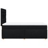 vidaXL Κρεβάτι Boxspring με Στρώμα Μαύρο 80 x 200 εκ. Υφασμάτινο