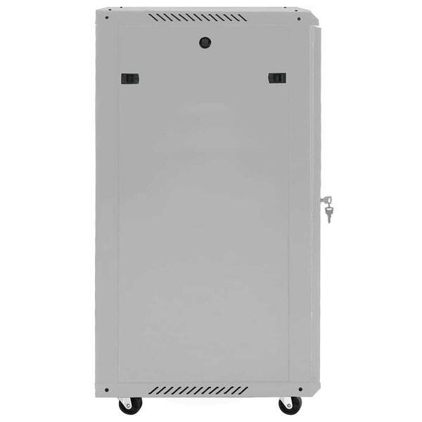 vidaXL Ντουλάπα δικτύου με αποθήκευση Γκρι 60 x 60 x 80 εκ Ατσάλι