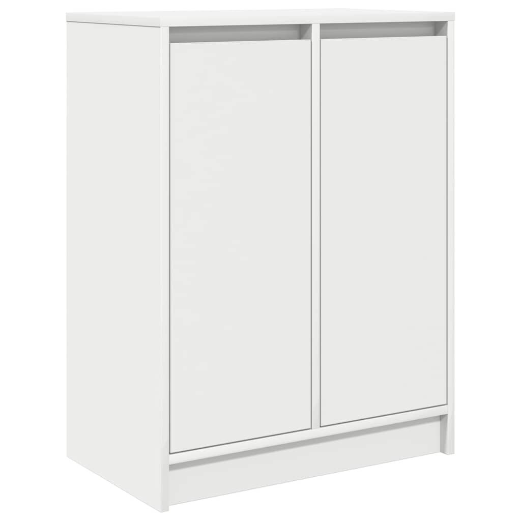 vidaXL Παπουτσοθήκη Λευκή 57x34x76 εκ. από Επεξεργασμένο Ξύλο