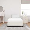 vidaXL Στρώμα Κρεβατιού με στρώμα Κρεμ 90 x 200 cm ύφασμα