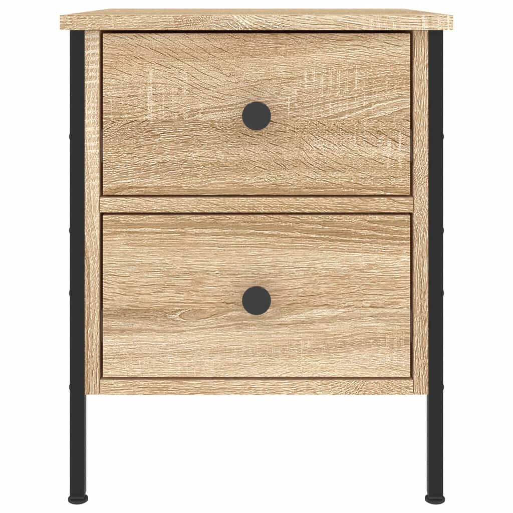 vidaXL Κομοδίνα 2 Τεμ. Sonoma Δρυς 40x42x50 εκ. από Επεξεργασμένο Ξύλο