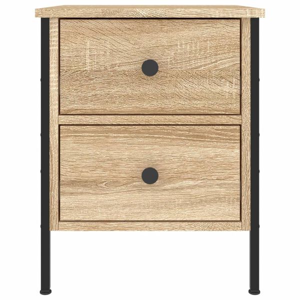 vidaXL Κομοδίνα 2 Τεμ. Sonoma Δρυς 40x42x50 εκ. από Επεξεργασμένο Ξύλο