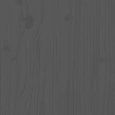 vidaXL Πλαίσιο Κρεβατιού με Κεφαλάρι Μαύρο 90x200 εκ. Μασίφ Ξύλο