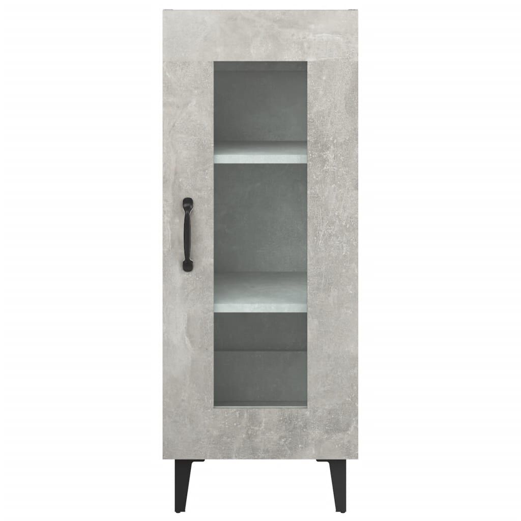 vidaXL Ντουλάπι Γκρι Σκυροδέματος 34,5x34x90 εκ. Επεξεργασμένο Ξύλο