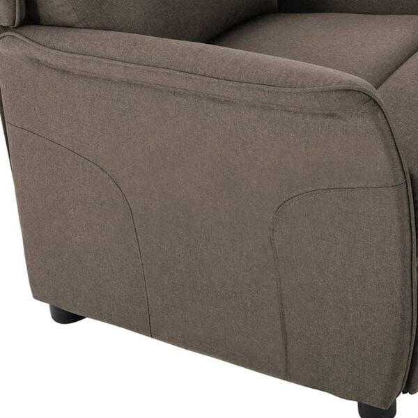 vidaXL Ανακλινόμενη πολυθρόνα Taupe 67.5 x 93.5 x 101.5 εκ ύφασμα