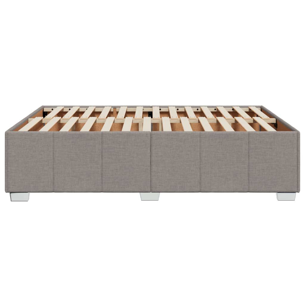 vidaXL Σκελετός Κρεβατιού Χωρίς Στρώμα Taupe 140x200 εκ. Υφασμάτινο