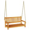 vidaXL Κούνια Κήπου Καφέ 119 x 35 x 47 εκ. Μασίφ ξύλο ακακίας