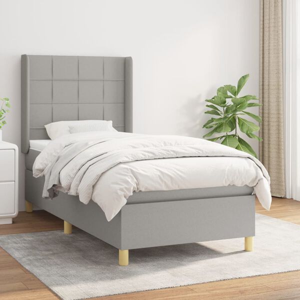 vidaXL &Kappa;&rho;&epsilon;&beta;ά&tau;&iota; Boxspring &mu;&epsilon; &Sigma;&tau;&rho;ώ&mu;&alpha; &Alpha;&nu;&omicron;&iota;&chi;&tau;ό &Gamma;&kappa;&rho;&iota; 80x200 &epsilon;&kappa;. &Upsilon;&phi;&alpha;&sigma;&mu;ά&tau;&iota;&nu;&omicron;