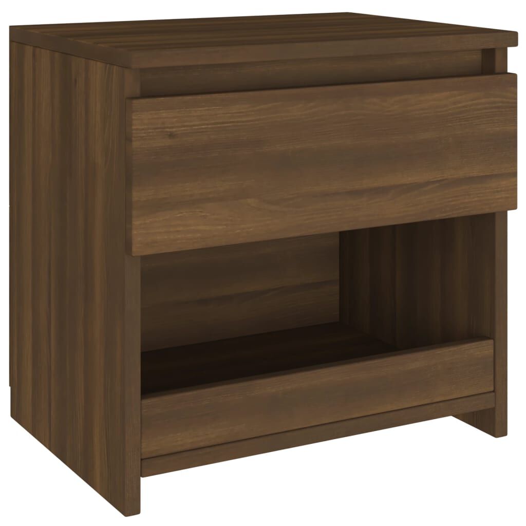 vidaXL Κομοδίνο Καφέ Δρυς 40 x 30 x 39 εκ. από Επεξεργασμένο Ξύλο