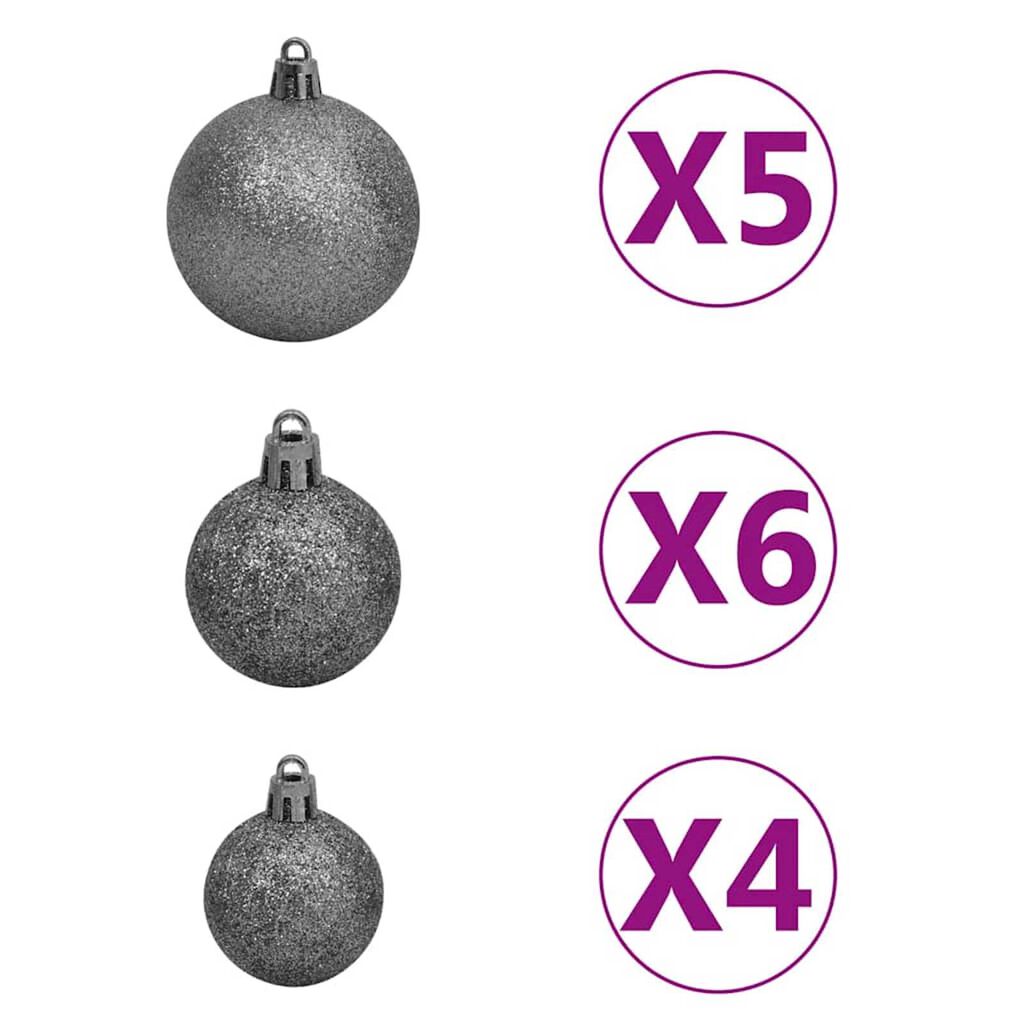 vidaXL Χριστουγεν. Δέντρο Τεχνητό με 150 LED/Χιόνι/ Μπάλες 120 εκ.