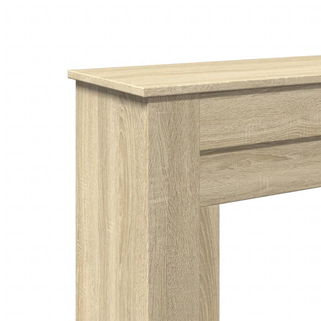 vidaXL Πλαίσιο Τζακιού Sonoma Δρυς 90x30x90 εκ. από Επεξ. Ξύλο