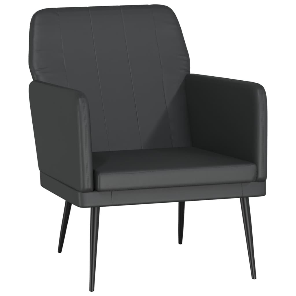 vidaXL Πολυθρόνα Μαύρη 61 x 78 x 80 εκ. από Συνθετικό Δέρμα