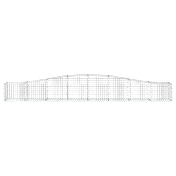 vidaXL Συρματοκιβώτια Τοξωτά 7 τεμ. 400x50x40/60 εκ. Γαλβαν. Ατσάλι