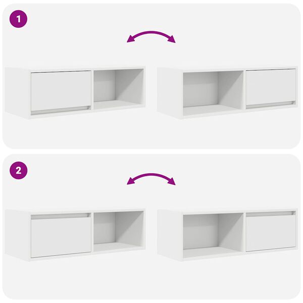 vidaXL Έπιπλα Τηλεόρασης 2 τεμ. 80x31x25,5 εκ. Επεξεργασμένο Ξύλο