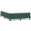 vidaXL Box Spring Κρεβάτι χωρίς στρώμα Σκούρο πράσινο 140x220cm